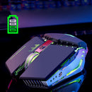 Free Wolf X11 Wireless Gaming Mouse 2400dpi Rechargeable 7 color Breathing Backlight Gamer Mice for Computer Laptop PC