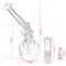 Transparent H ookah Clear Shisha Water Pipe Glass T obacco Dab Rigs For Dry Herb Waxes Oil