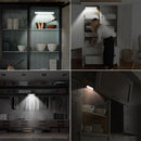 Portable 20 LED Light Sensor & PIR Motion Cabinet Light USB Rechargeable for Wardrobe Closet Stairs