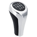 Car 5/6 Speed PU Leather Matte Silver Gear Shift Knob for BMW 1/3/5/6 Series X1 X3 X5