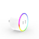 XS-A17 AC100-240V 10A JP Plug WIFI Control Socket Wireless Timer Switch Outlet With RGB LED Light Voice Control Works With Alexa Google