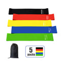 5PCS Workout Resistance Bands Loop Set Fitness Yoga Booty Leg Exercise Band
