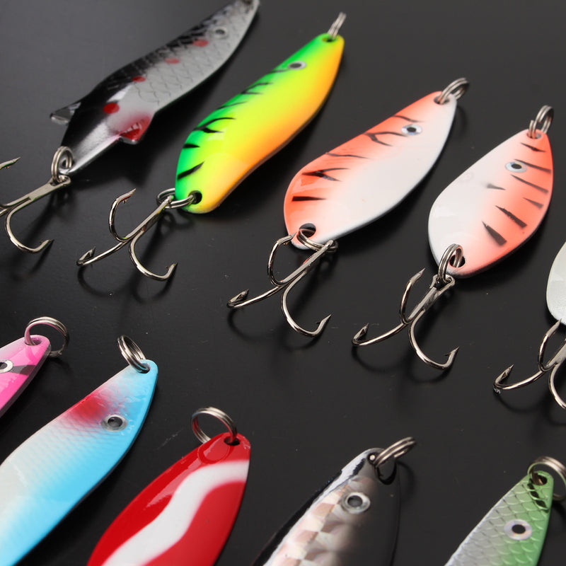 ZANLURE 30 Pcs 7cm-10cm Fishing Lure Rattle Fishing Baits Tackle Hook