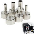 6Pcs 3/5/6/8/10/12mm Circular Nozzles For Hot Air Soldering Station 858A 858D