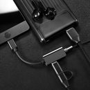 Baseus Type C To Type C+3.5mm Jack Splitter Charging Earphone Audio Cable Adapter For Phone Tablet