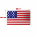 Car American USA Flag Emblem Sticker Metal Badge Decal Decor Universal For Truck Auto