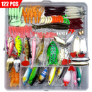 ZANLURE 33-142 Pcs Fishing Lure Tackles Kit Lures Baits Set Fishing Hooks