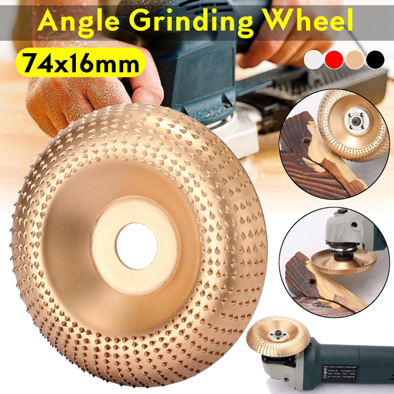 74mm Wood Angle Grinding Wheel 16mm Bore Sanding Carving Rotary Tool Abrasive Disc