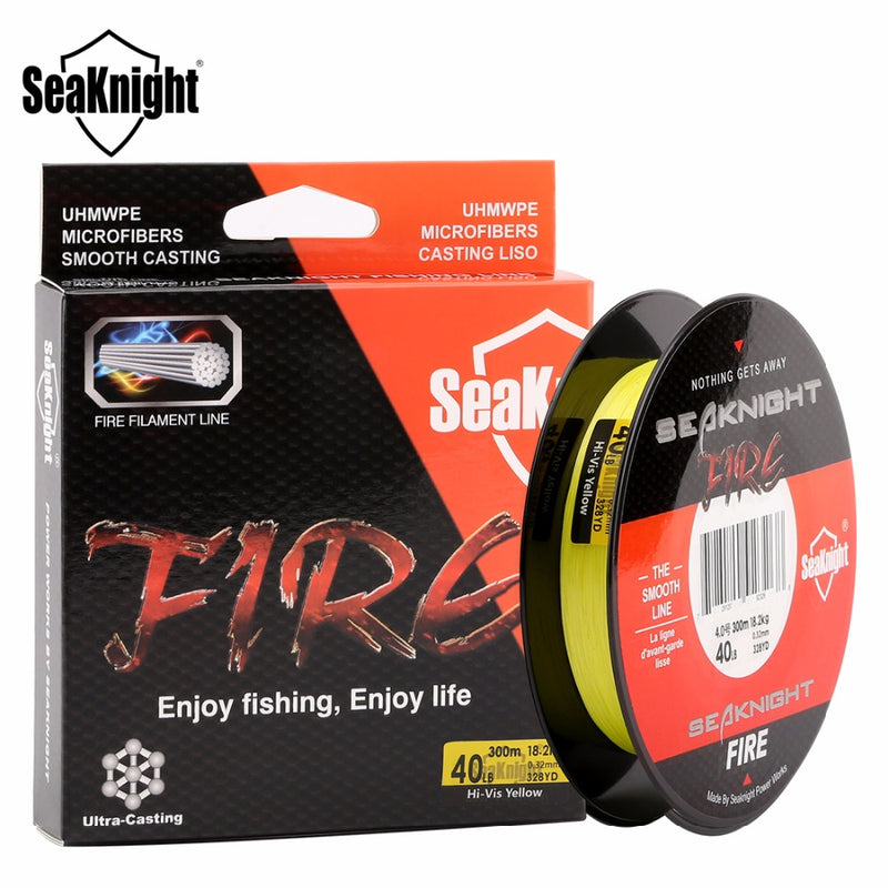 SeaKnight FIRE Fishing Line 300M Fire Filament Line Smooth Super PE Fire Fishing Line Floating Line