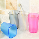 Honana WX Eco-friendly Japanese-style Thick Circular Cup Toothbrush Holder Cup Translucent