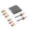 M6*30mm Throat with Teflon Tube + 0.4mm 1.75mm Brass Nozzle With Cleaning Drill Bit DIY Kit