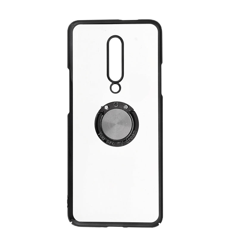 Bakeey Shockproof Plating Bumper With Ring Holder Hard PC Protective Case for OnePlus 7 Pro