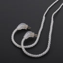 TRN V10 Replacement Cable 2Pin Upgraded Plated Earphone Cable for TRN V10 TRN V20 KZ ZS6 ZST ZS10