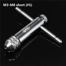 M3-M8 M5-M12 Reversible T Handle Ratchet Tap Wrench