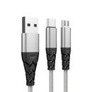 Bakeey 2.4A Type C Micro USB Nylon Braided Fast Charging Data Cable For Xiaomi Mi8 Mi9 HUAWEI P30 Pocophone S9 S10 S10+
