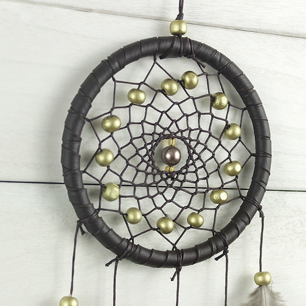 Hand Woven Natural Feathers Dreamcatcher American Folk Custom Gifts Hanging Decor Ornament