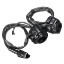 Pair Motorcycle 1" 25mm Handlebar Control Switch With Wiring Harness For Harley
