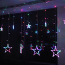 KCASA 2.5M 110-220V LED Star String Lights LED Fairy Light for Festival Christmas Curtain Decoration