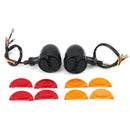 Motorcycle 3 Function LED Turn Signal Lamp Bullet Brake Running Indicator Lights