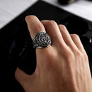 Personality Retro Slab Eagle Titanium Steel Ring