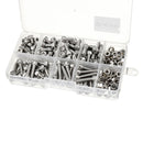 Suleve M4SH1 M4 Stainless Steel Hex Socket Cap Head Screws Bolts Nuts Assortment Kit 250Pcs