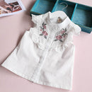 2PCS Summer Girls Clothing Set Floral Shirts+Short Kids Outfit Set For 2Y-9Y