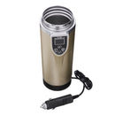 12-24V 350ml Intelligent Vehicle Heating Cup Adjustable Temperature Car Boiling Mug Electric Kettle Boiling Vehicle Thermos