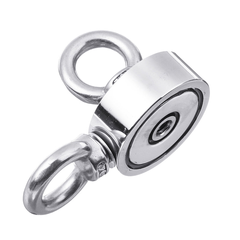 80KG Dual Side Neodymium Recovery Magnet Fishing Magnet Detecting Lifting Salvage Tool