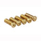 5Pcs V6 Brass Heating Block Nozzle 1.75mm 0.4/0.6/0.8/1/1.2mm Extruder Nozzle Kit for 3D Printer