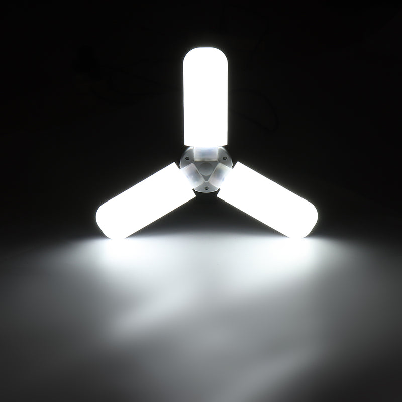 E27 36W Foldable LED Ceiling Fan Light Bulb Night Lamp Chandelier for Hallway Indoor Home Use