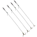 ZANLURE CR-G001 2PCS High Carbon Steel Fishing Hook All Freshwater Lead Clips Barbed Carp Fishing
