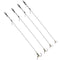 ZANLURE CR-G001 2PCS High Carbon Steel Fishing Hook All Freshwater Lead Clips Barbed Carp Fishing