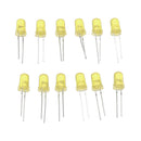 20pcs DIY Yellow LED Round Flash Electronic Production Kit Component Soldering Training Practice Board
