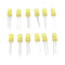 20pcs DIY Yellow LED Round Flash Electronic Production Kit Component Soldering Training Practice Board