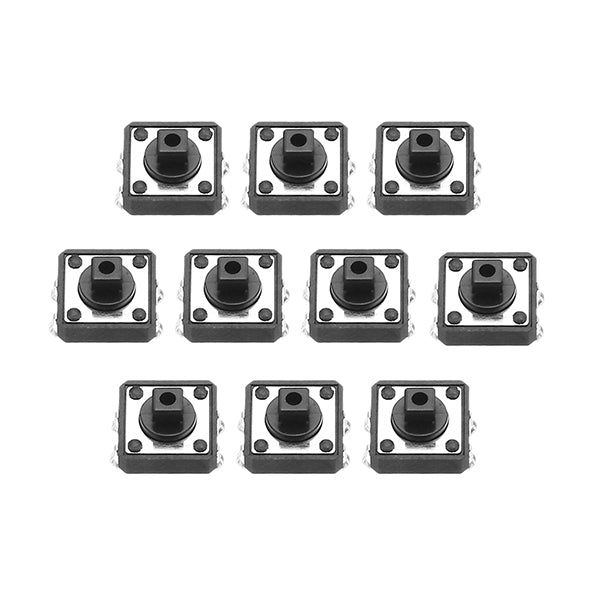 50pcs Tact Switch SMT SMD Tactile Membrane Switch Push Button 12x12x7.3mm