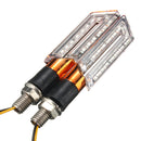Pair LED Turn Signal Motorcycle Light Amber Blade Lamp Indicator Blinker Light
