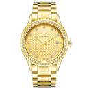 TEVISE Diamonds Business Style Automatic Mechanical Watch Stainless Steel Strap Men Watches