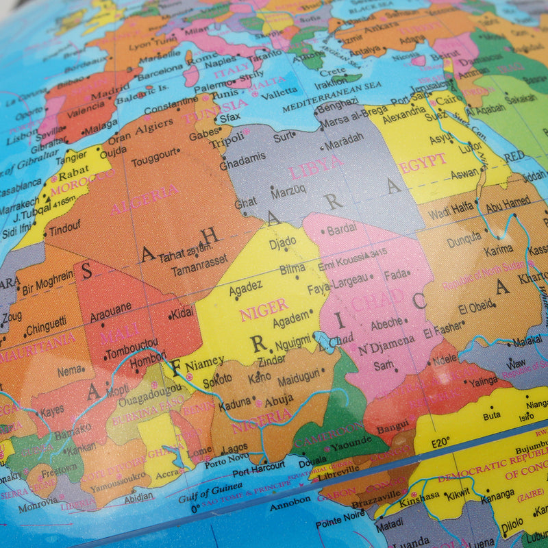 Electronic Illuminated Ocean World Earth Globe Rotating Night Light Desktop Decorations