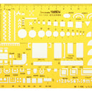 Furniture Measuring Geometric Drawing Template House Building Formwork KT Soft Plastic Ruler Stencil