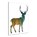 Miico Hand Painted Oil Paintings Simple Style-D Side Face Deer Wall Art For Home Decoration Paintings