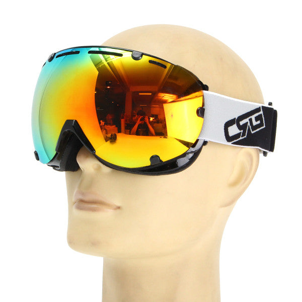 6.9 X 3.7in Ski Mountain Bike Goggles Snowboard Lens Mirror Glasses Windproof Snow Anti-UV Outdoor