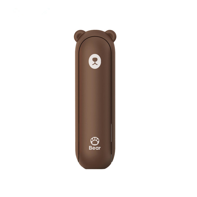 2000mAh USB Rechargeable Foldable Handheld Mini Fan Operated Pocket Desk Fan Two Speeds Whisper Quiet Power Bank with Flashlight Function for Summer Home Office