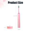 Inductive Charging Sonic Electric Toothbrush Oral Electronic Power Toothbrushes Remove Plaque Teeth Whitening for Kids Adults 3 Replaced Toothbrush Head