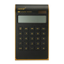 NNRTS Creative Portable Ultra-thin Gold Frame Calculator Solar Energy Caculator Stationery Set