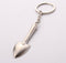 1PC Keyring Tools Metal Silver Keychain Work Shovel Mini Tool Shovel Keyring Metal Keychain Work Tools