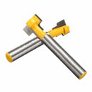 2pcs 9.52mm and 12.7mm Key Hole Blades T-Slot Cutter Wood Working Router Bit Set