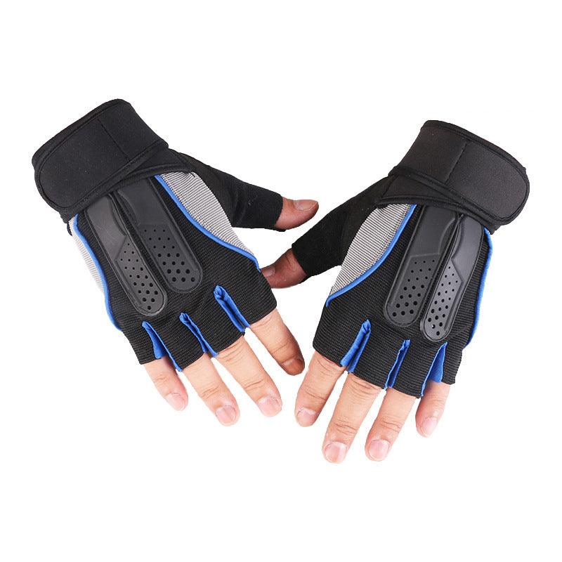 1 Pair KALOAD Tactical Glove Rubber Military Sports Climbing Cycling Fitness Anti-skid Gloves Half Finger Gloves