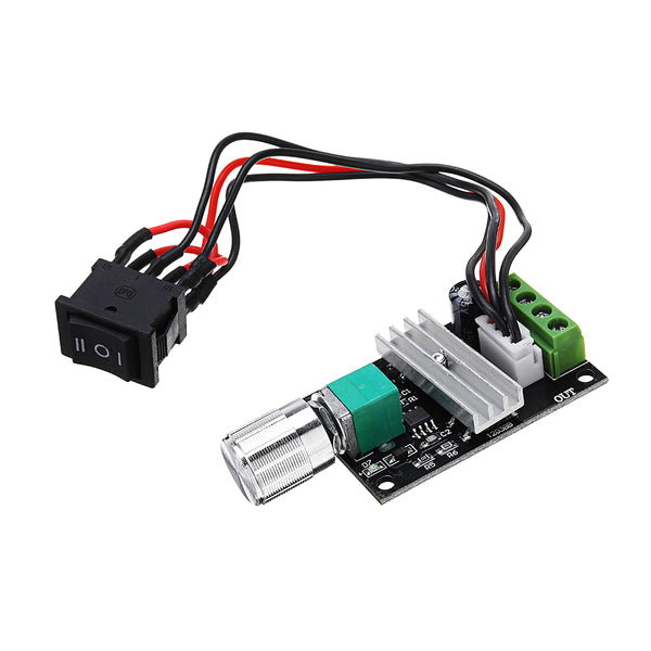 DC 6V/12V/24V/28V 3A 80W PWM Motor Speed Controller Regulator Adjustable Reversible Motor Driver Swi