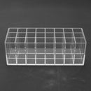 Acrylic Lipstick Organizer Lip Gloss Makeup Holder & 24 Spaces Cosmetics Storage Display
