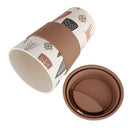 1Pcs 400ml Travel Reusable Bamboo Fibre Coffee Cup Eco-Friendly Water Drink Mug